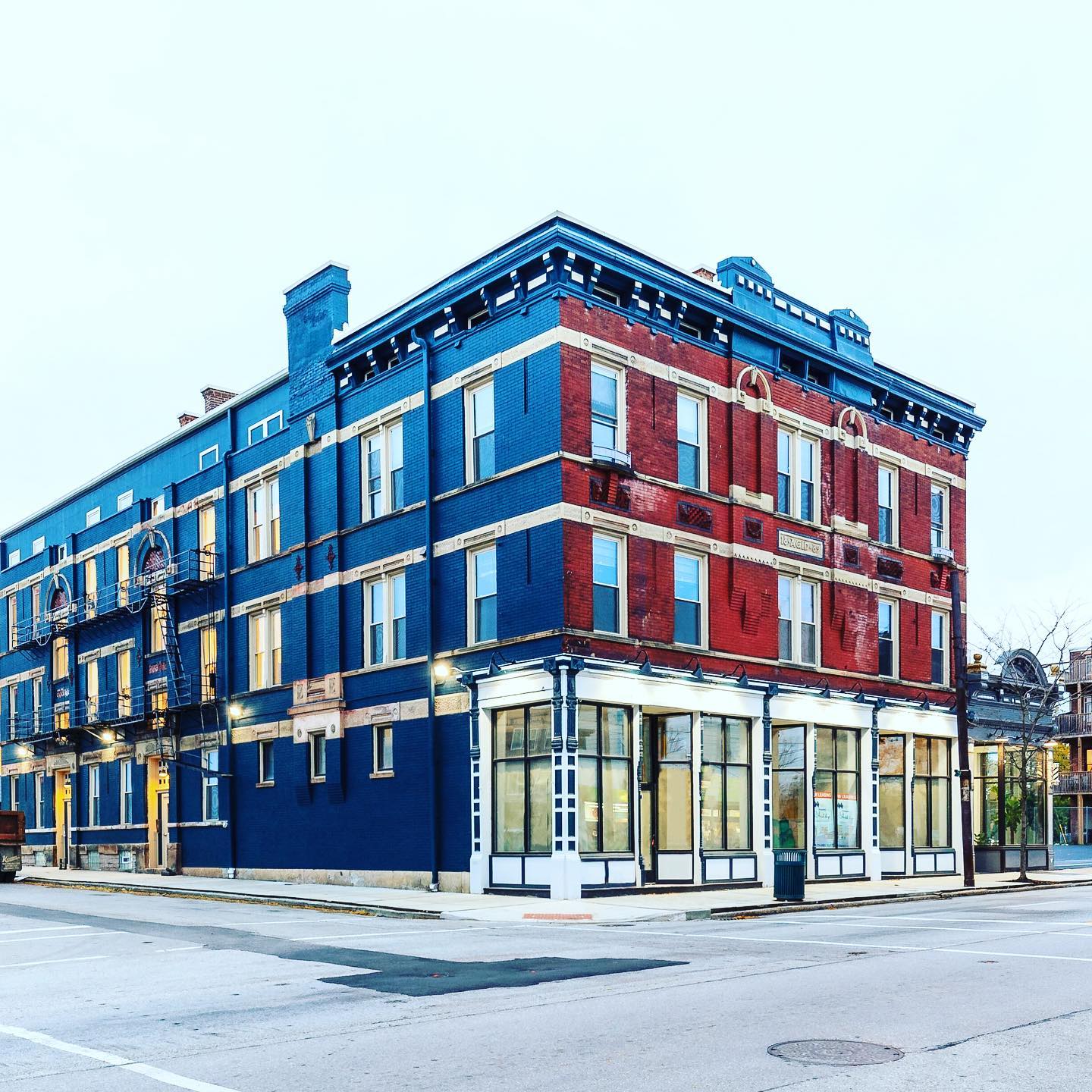 The Ashby restored corner building